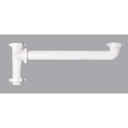 All-Source 1-1/2 In. x 16 In. White Plastic End Outlet Waste 122TTWK
